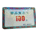 Custom Color changing printing plastic PVC membership hologram anti-counterfeiting sticker